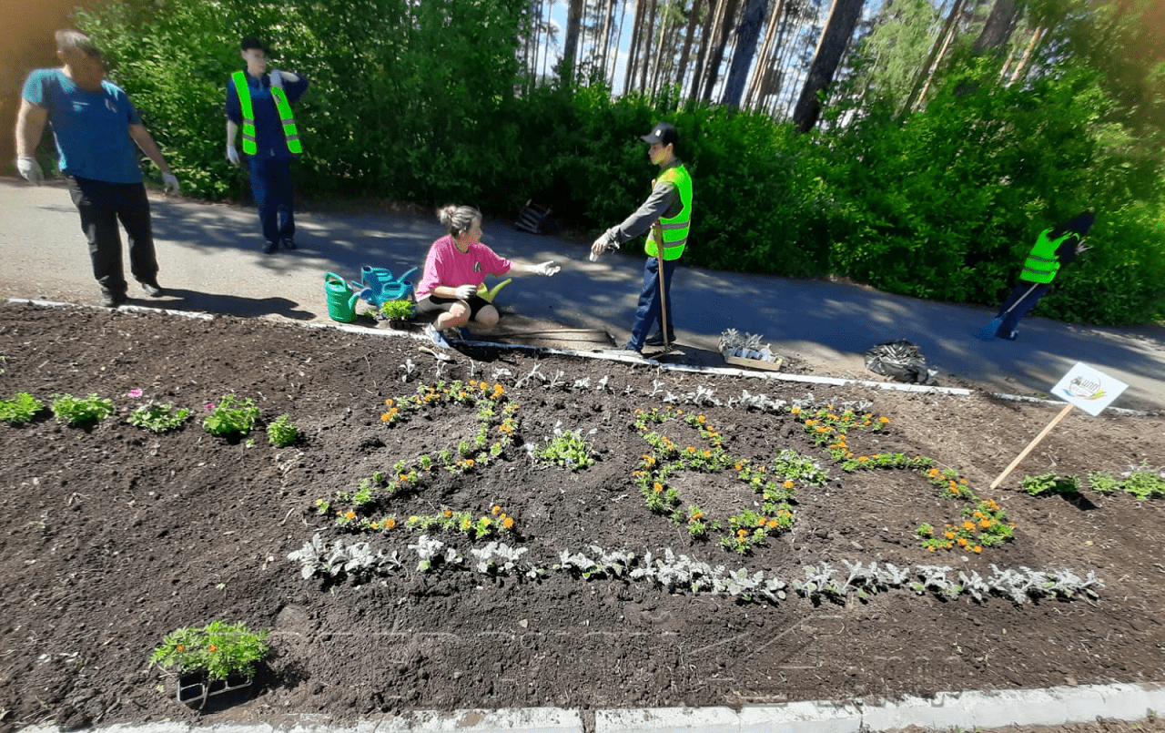 В честь праздника — цветы для Полевского. В городском парке прошла  традиционная акция | 12.06.2024 | Полевской - БезФормата